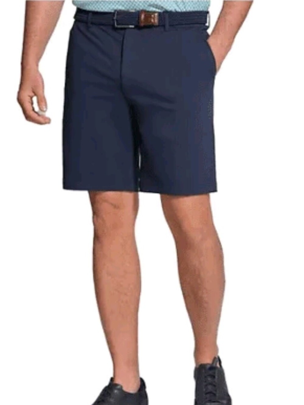 Greg Norman Men's Navy Blue Performance Golf Shorts Size 30 Inseam 8.5 Brand New